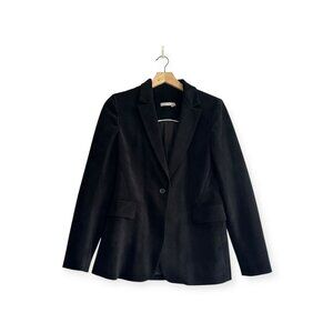 Alice + Olivia Black Corduroy Blazer – Size 10, Never Worn
